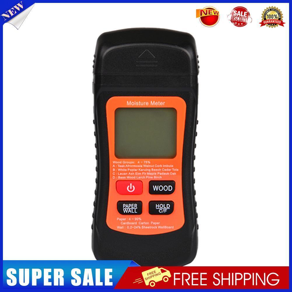 3 Modes Two Pins Timber Damp Moisture Meter Wood Humidity Tester Detector