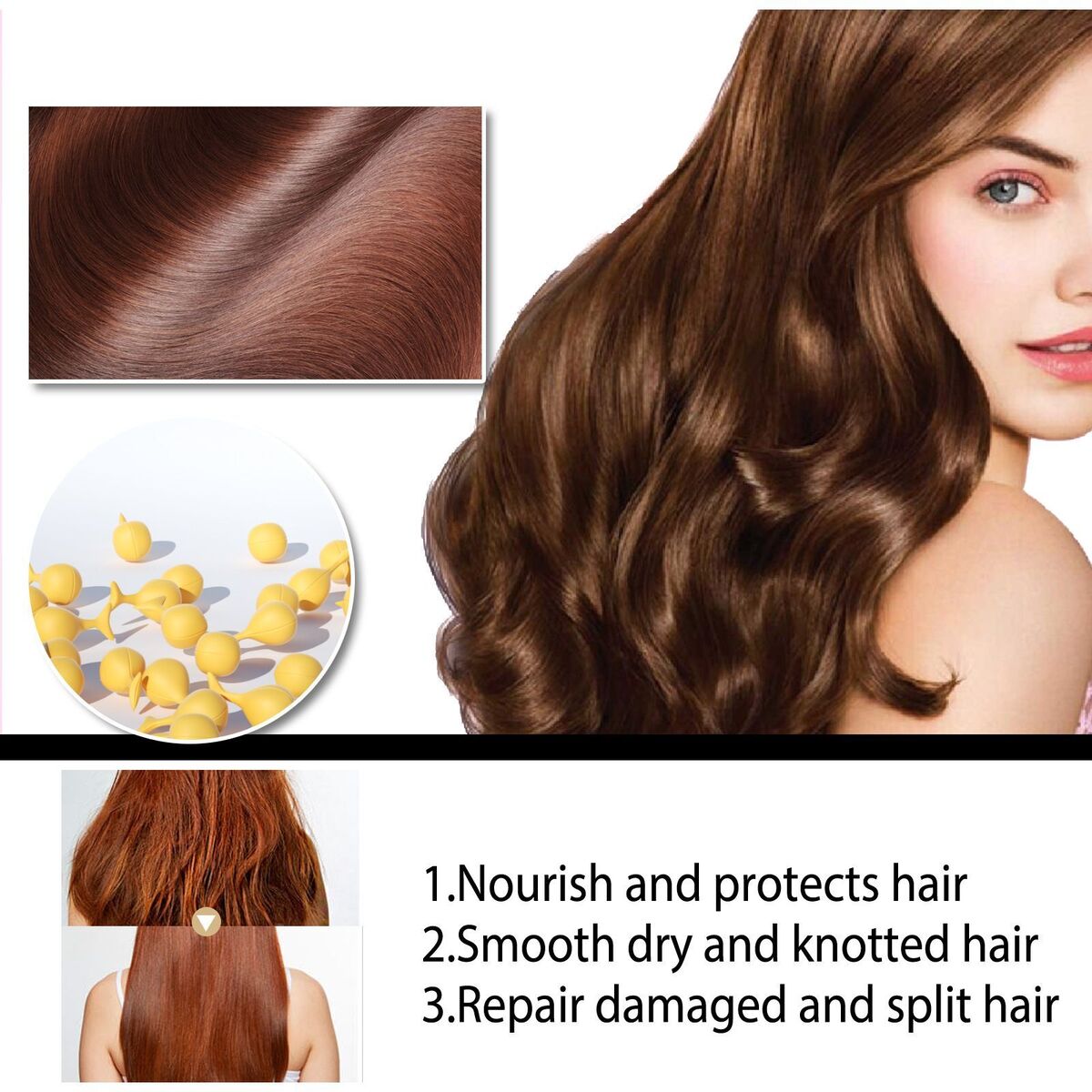Soften Scalp Essential Oils Hair Loss Essence Hair Serum Capsule Treatment