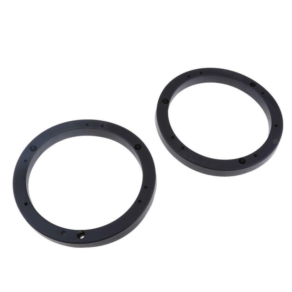 2x Universal 6inch Car Speaker Spacer Adapter Bracket Holder Black