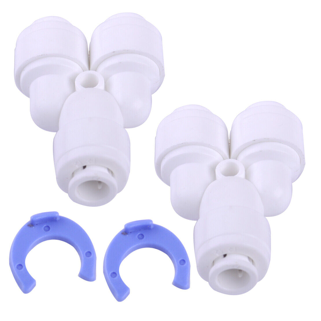 10x 1/4" 3 way Y Type Fitting Quick Connector Push In to Water Tube Hose 6 mm Li