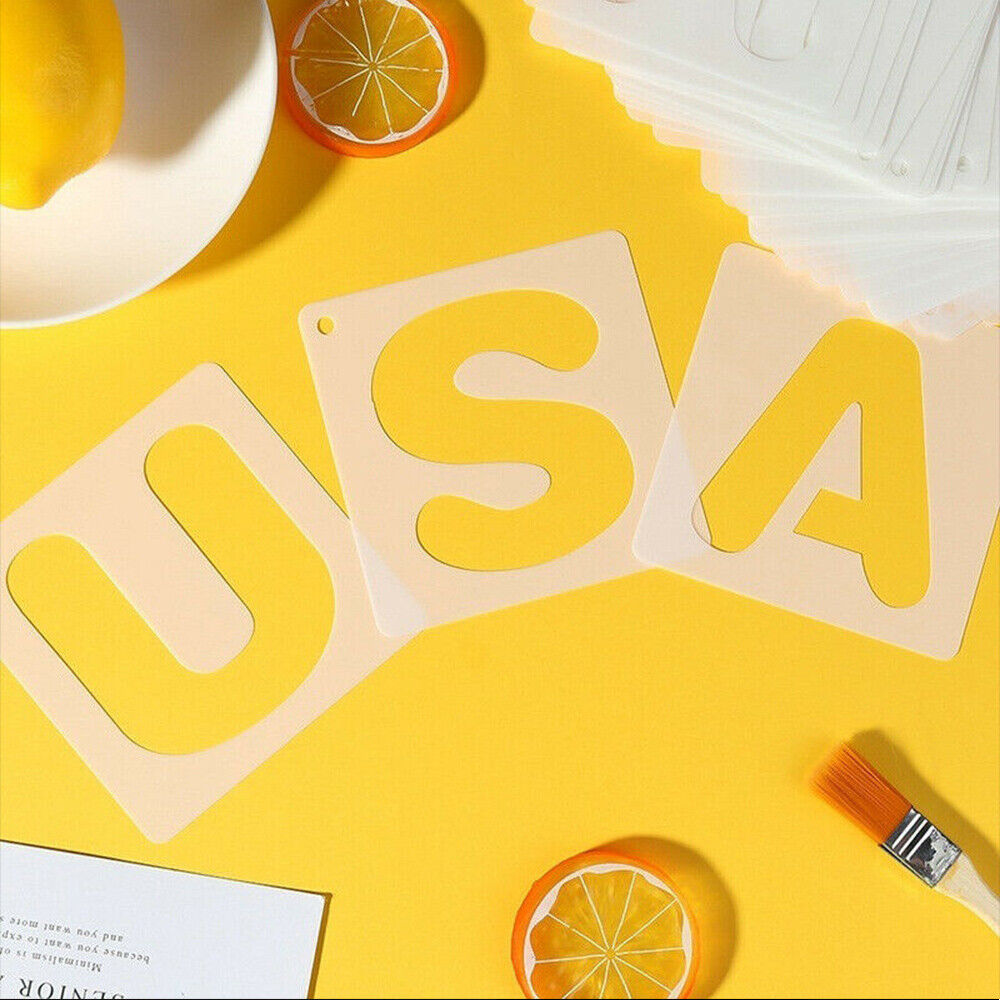 Spray Paper Card Layering Stencils Letter Alphabet Number Number Painting