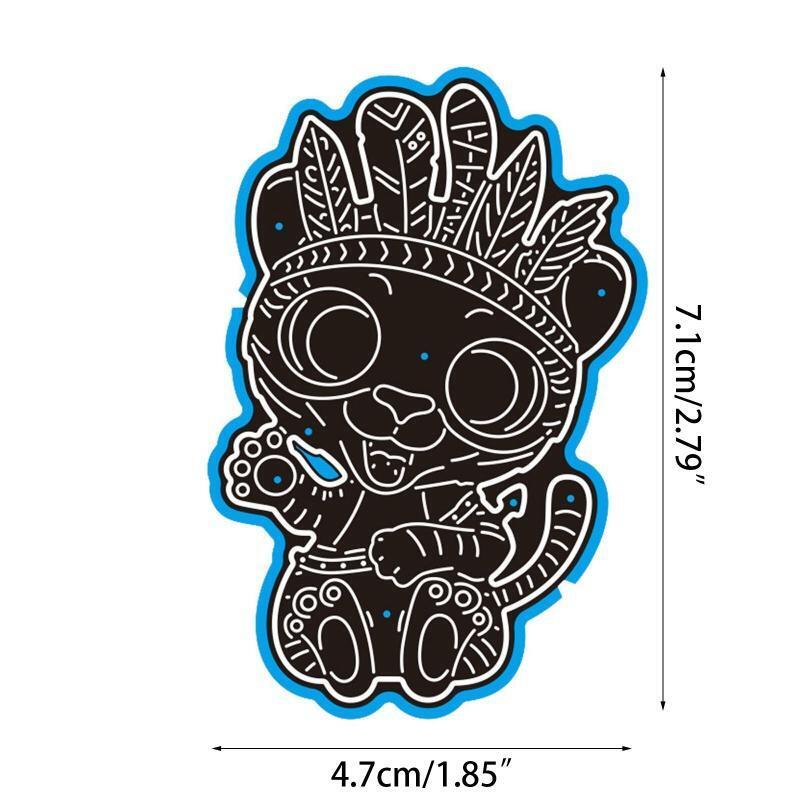Cartoon Tribal Tiger Cutting Die Stencil for DIY Card Making Journaling Decor
