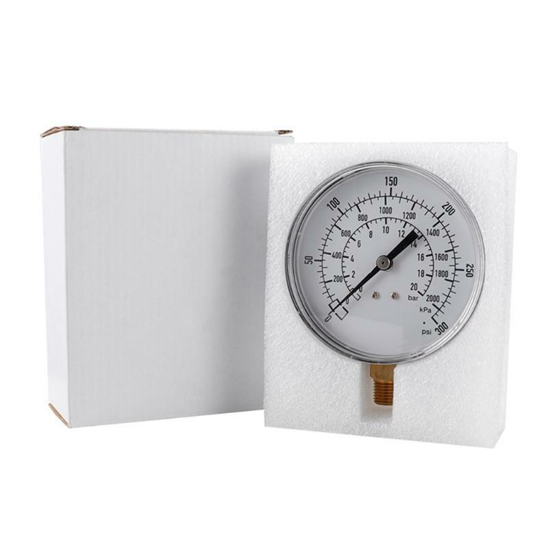 Vaccum Pressure Gauge with Triple Scale 0-300psi 0-2000kpa 0-20bar Pressure Test