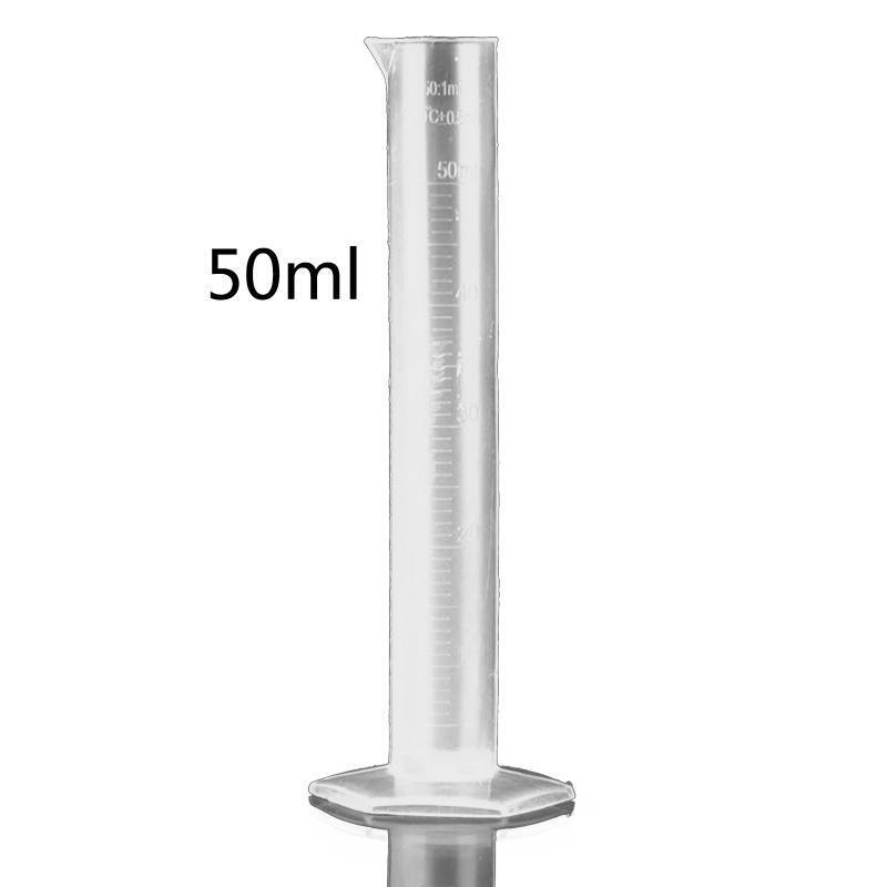 4 pc Plastic Graduated Cylinder for Laboratory Science Experiments Easy to Clean