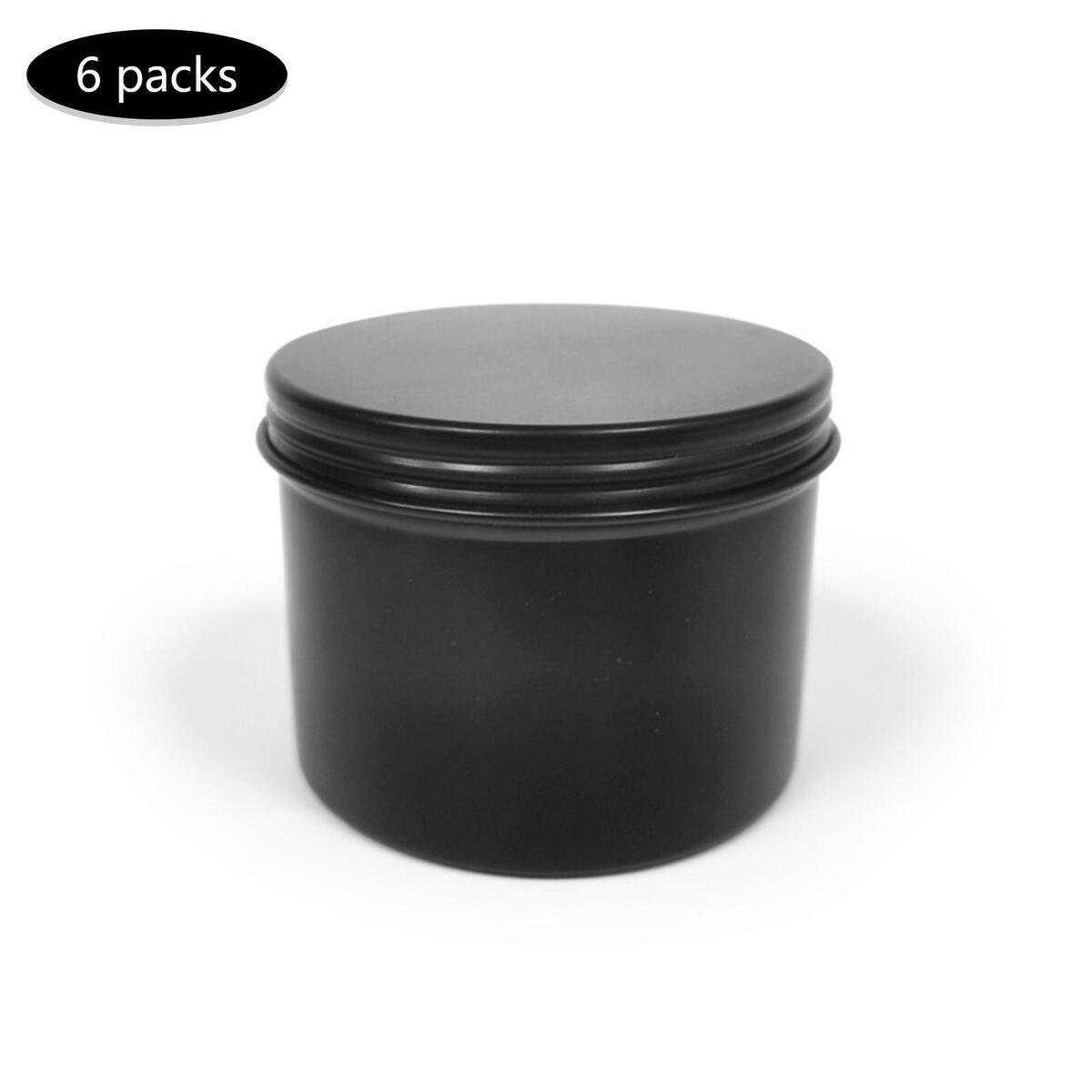 6x Aluminum  150ml Round  Wear Resistant for Cosmetics Travel