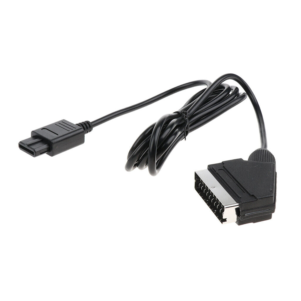 1.8m PVC RGB Scart Video AV Cable for N64 NGC  SNES