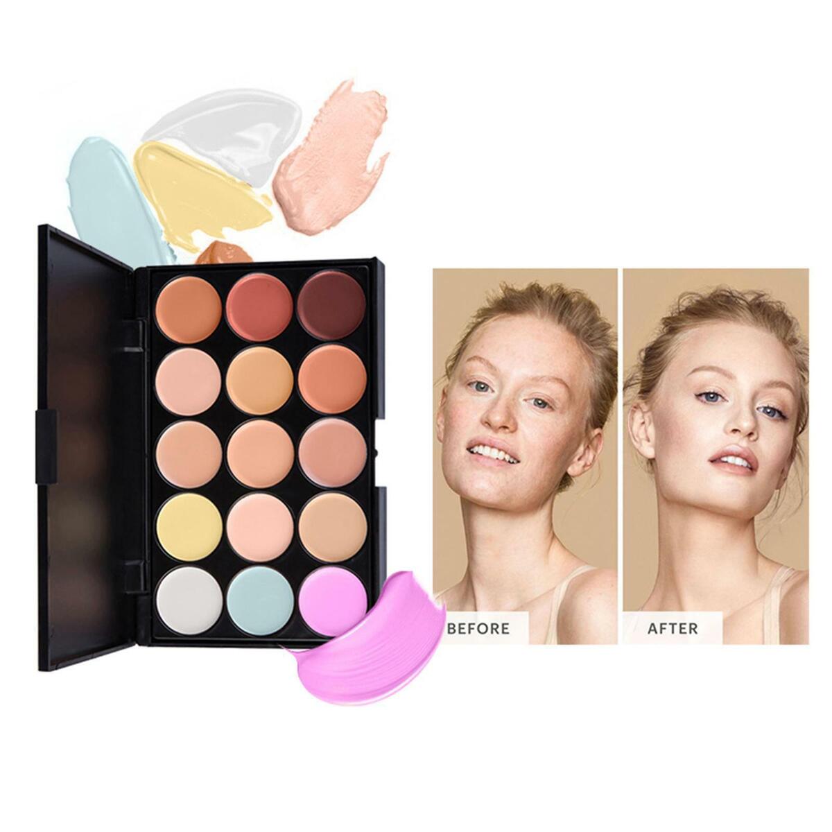Makeup Kit Gift Set Foundation Lipstick Brush Face Powder Eyeshadow for Travel