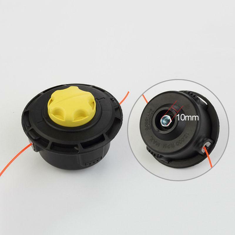 Universal Grass Trimmer Head 2 Lines String Brush Cutter Lawn Mower Garden Tools