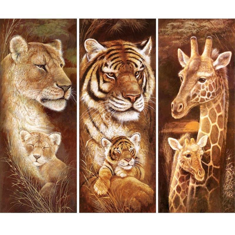 Lion 5D Full Diamonds Embroidery Painting DIY Painting Cross Stitch Home Decor