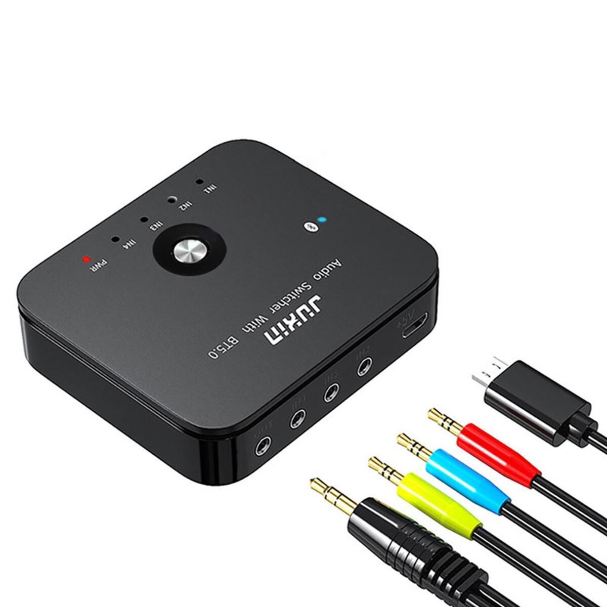 3.5mm Audio Switcher Multimedia Supplies Audio Splitter Box BT5.0 Receiver