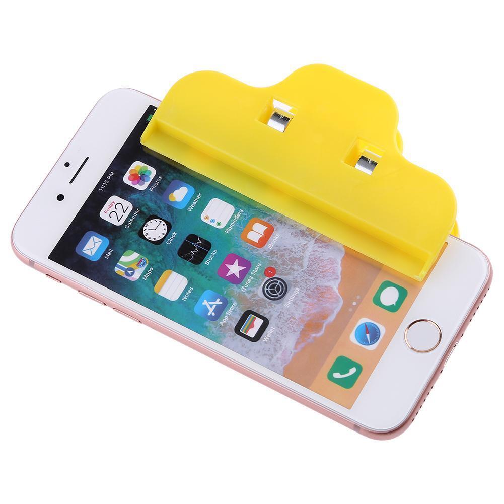 4pcs Plastic Clip Fastening Clamp Tools for Tablet Phone LCD Screen(Yellow)