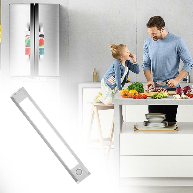 Three-block Color Temperature Wardrobe Light USB 60 LED Motion Sensor Light PIR