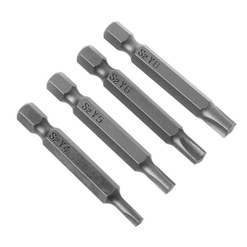 4pcs/set Magnetic Y Shaped Screwdriver Bits For Bicycle Repair Tools Triangle Y4