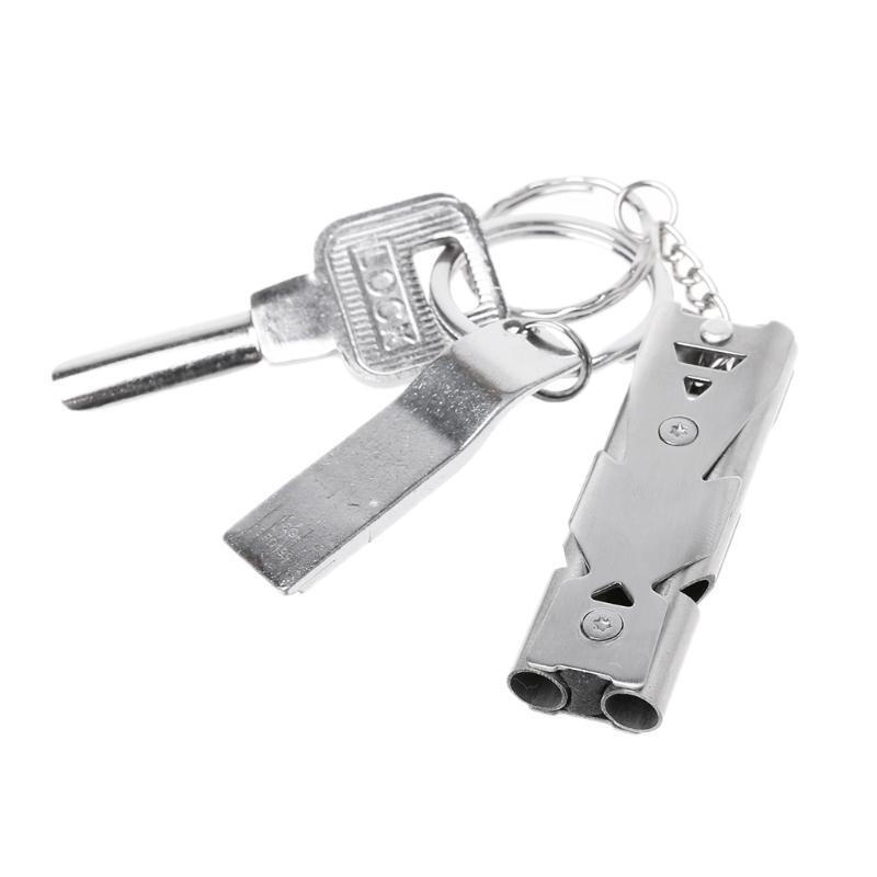 Double Tubes High Decibel Survival Rescue Emergency Whistle Outdoor Accessories