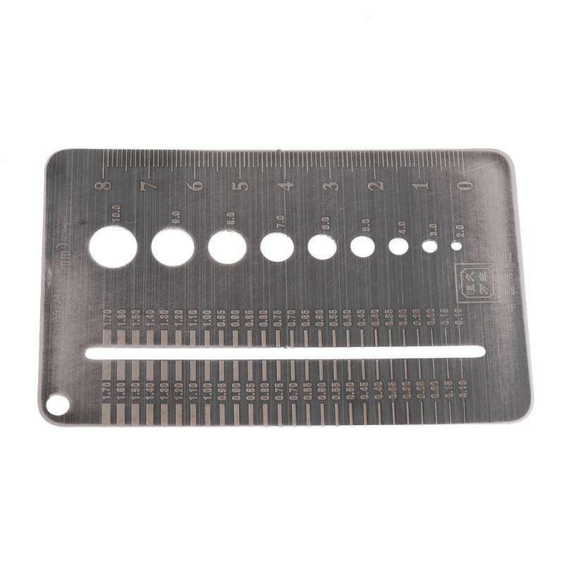 0.1-10mm Screw Gauge Plate Diameter Measuring Gauge Drill Bit Bolt Wire Gauge