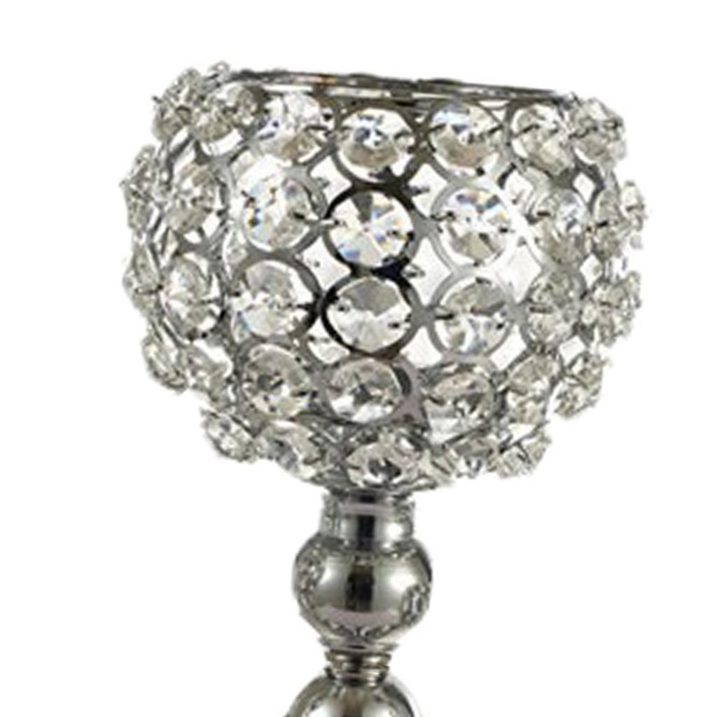 5x European Crystal Candle Holder Candlesticks Centerpiece Banquet Decor