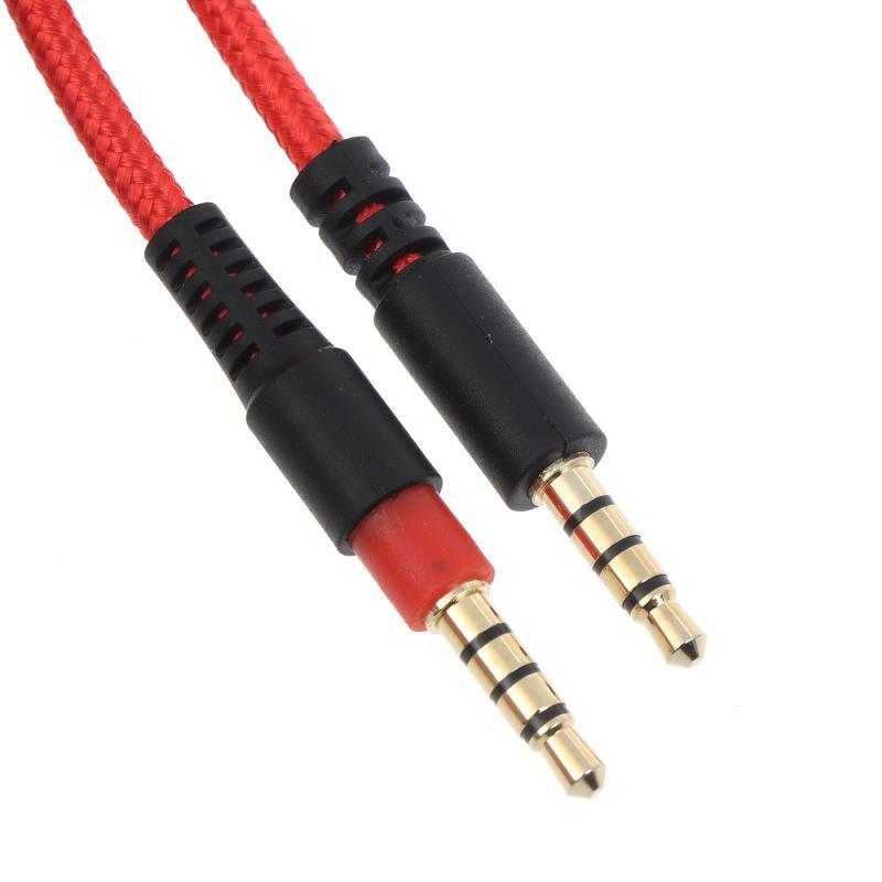 Inline Mute Wire Audio Cables forKingston HyperXCloudAlpha Mix Flight Earphone