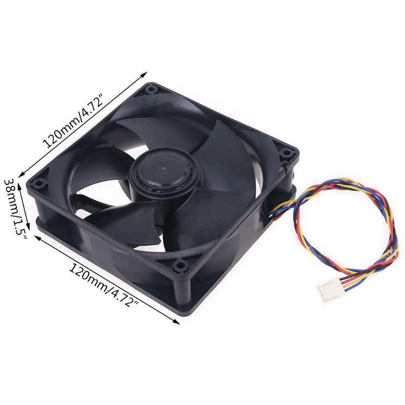 W12E12BS11B5-57 For Nidec 12038 DC12V 1.65A PWM Cooling Fan 12cm 6000RPM BTC