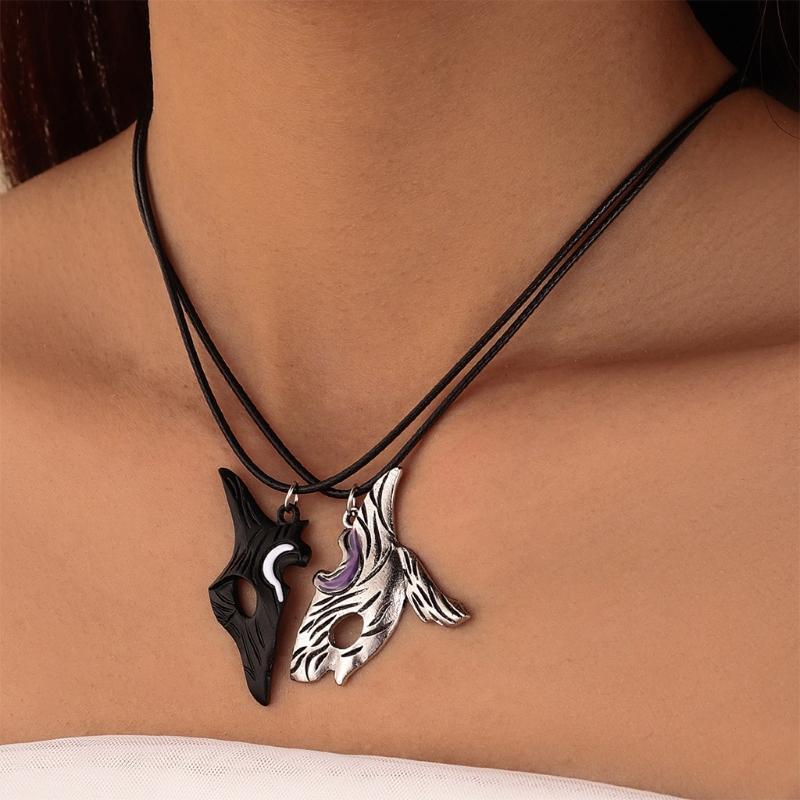 2Pcs Friendship Kindred Eternal Hunter Pendant Necklace Meaningful Jewelry Chain