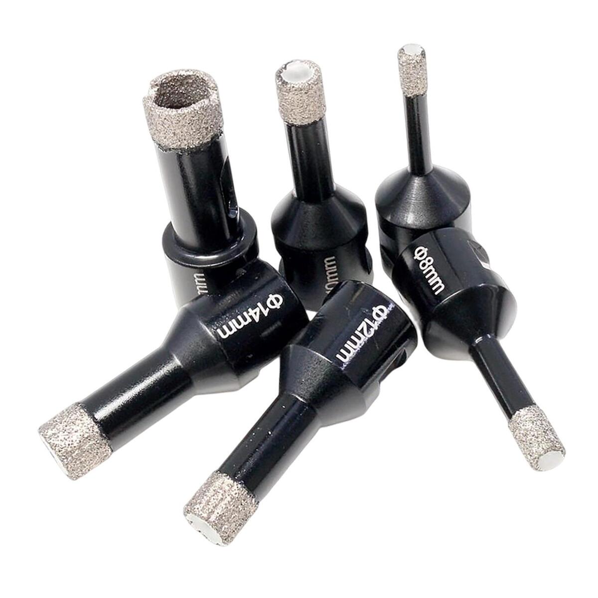 Set of 6 Dry Diamond Drill  Drilling Tools for Marble Porcelain Tile