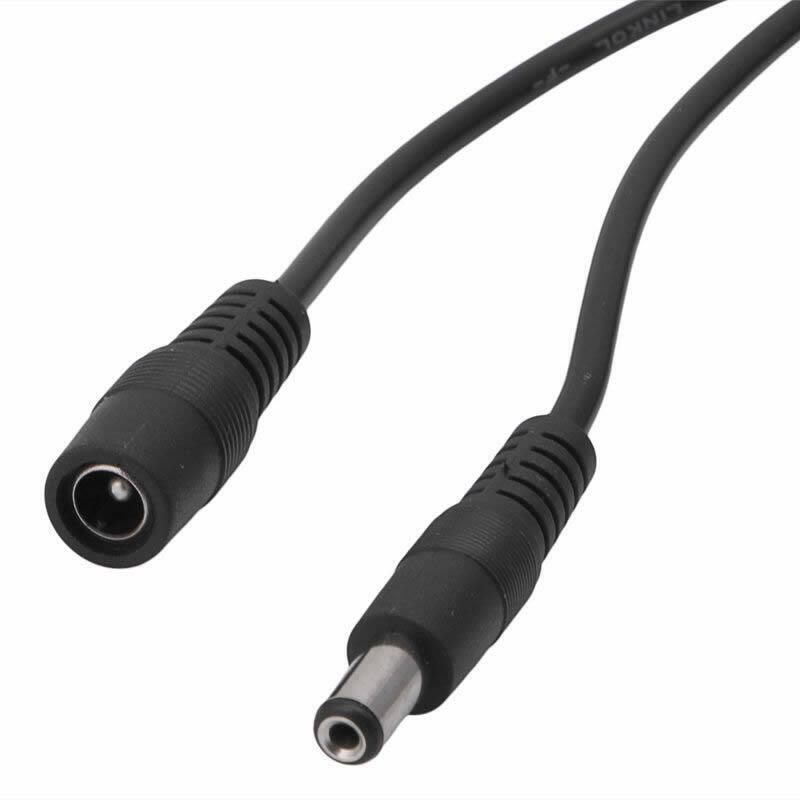 5.5mm x2.1mm Female To Male Adapter DC Power Extension Cord Lead Connector Cable