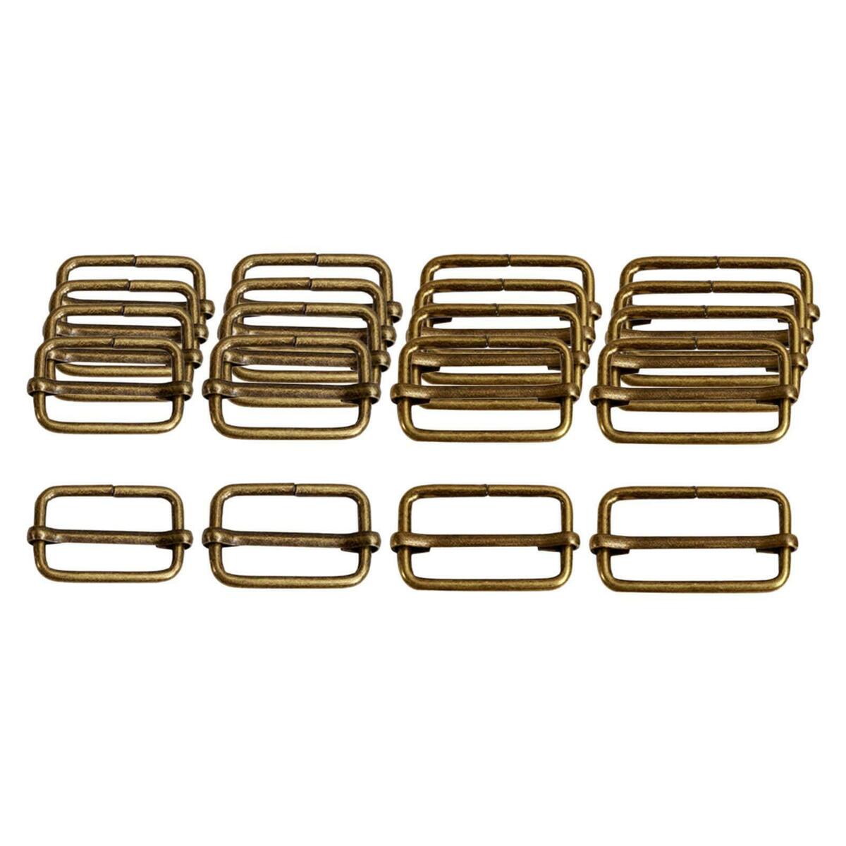 20Pcs  Rectangle Slide Buckle Adjuster  Making Fasteners Strap