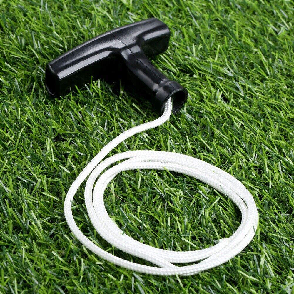 Universal Trimmer Parts Lawnmower Starter Pull Handle With Cord Line Rope Mower