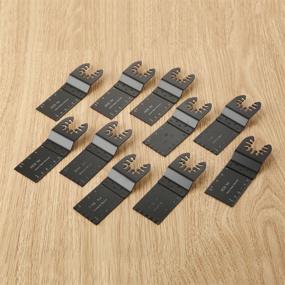 10pcs HCS Precision E-Cut Bi-metal Oscillating Multi Tool Cutter Kit Saw Blades