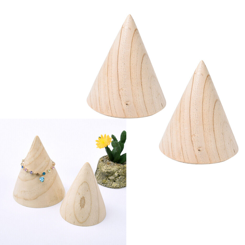 2 Pieces  Cone Shape Bracelets Jewelry Display Stand,