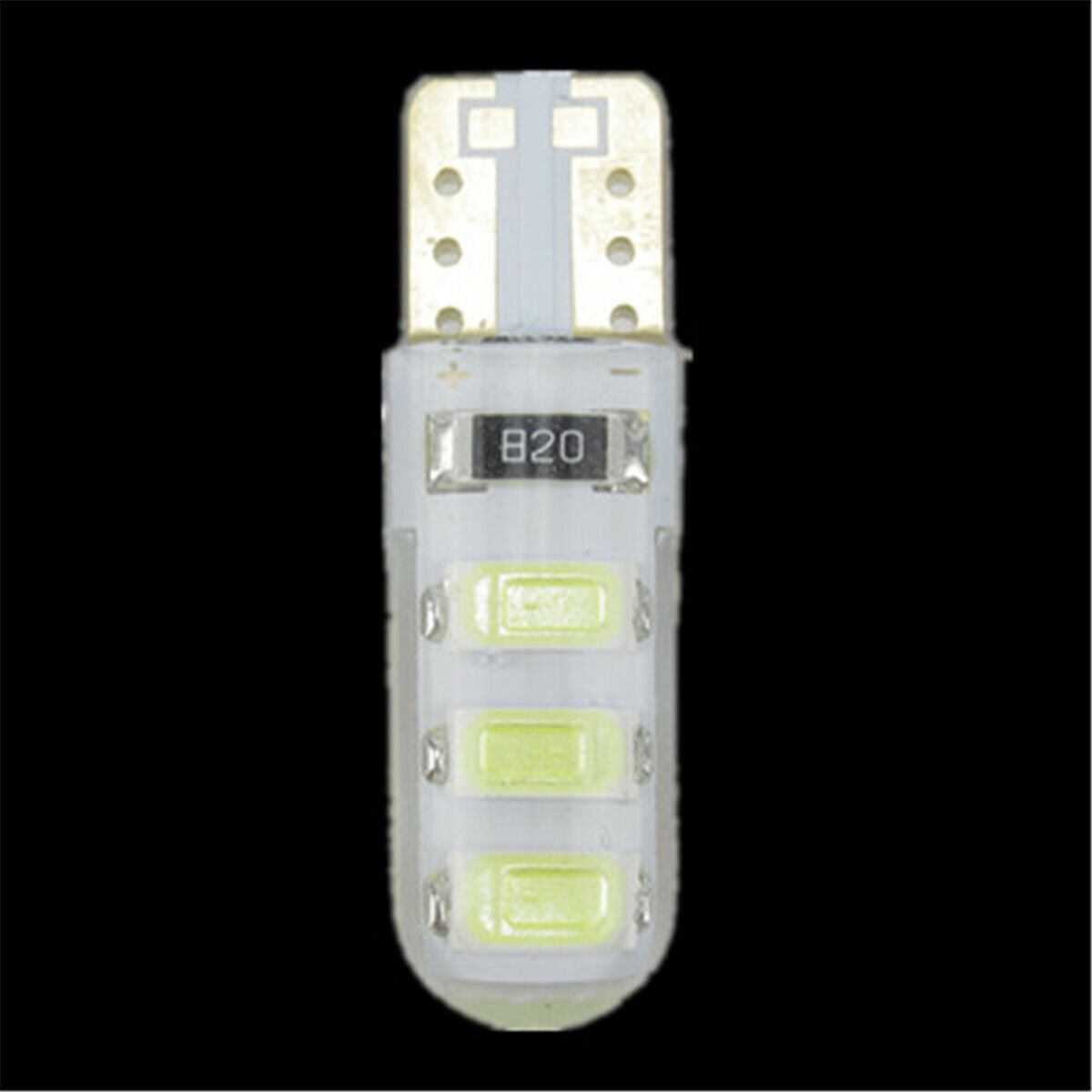 2PCS Auto LED Light T10B 6SMD White Color Light Bulb 5630 Car Turn Signal Light