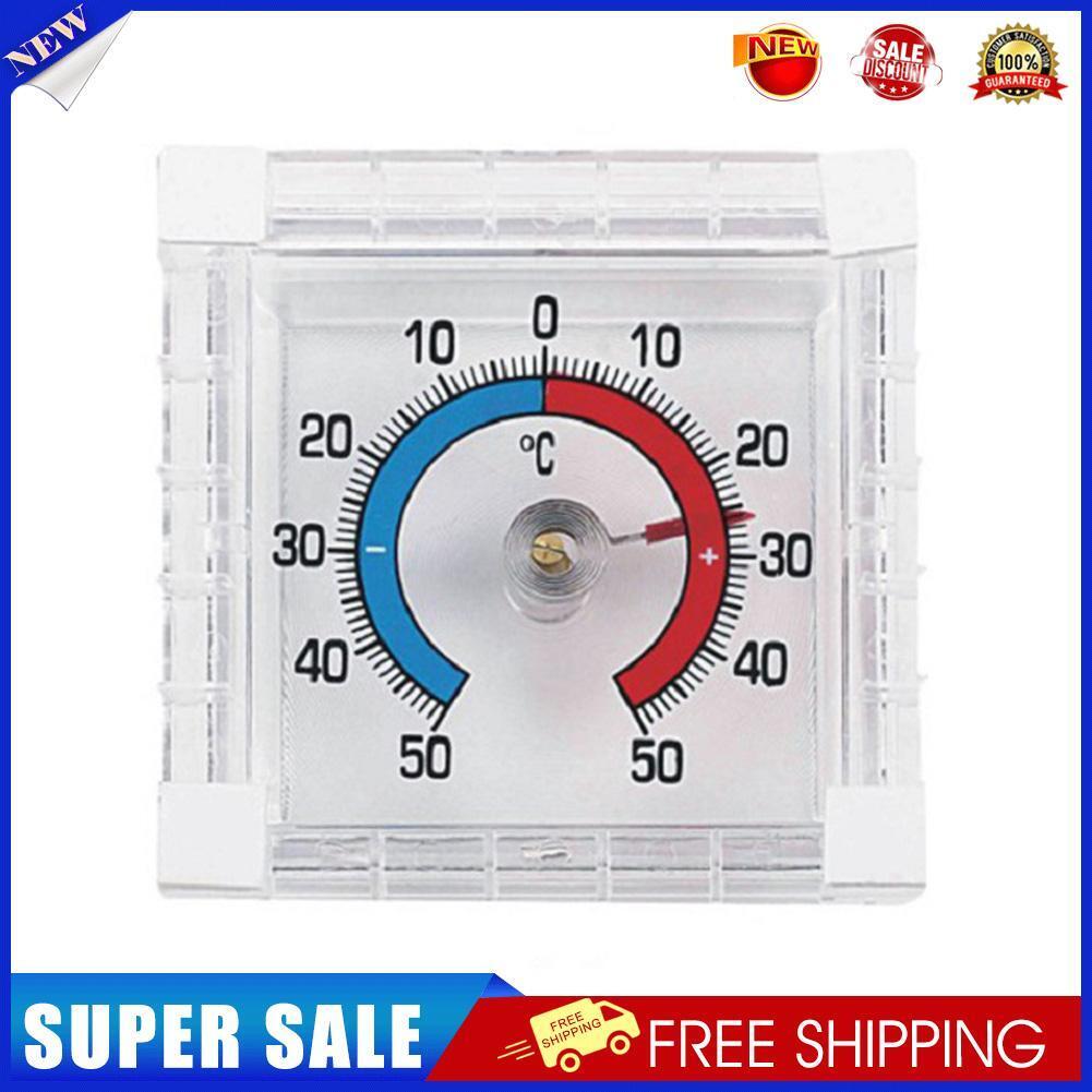 Square Plastic Window Indoor Outdoor Digital Thermometer Temperature Meter