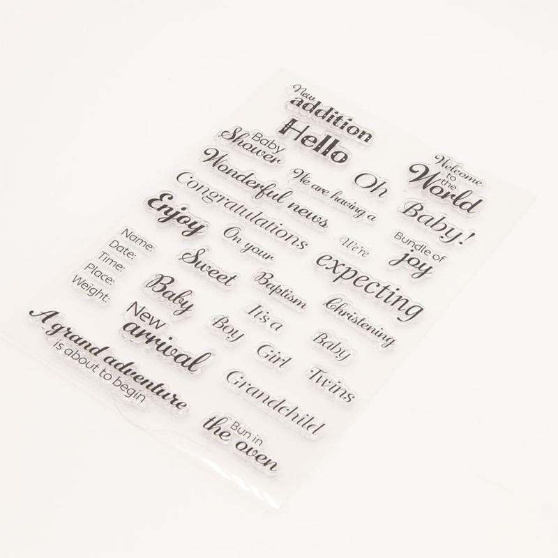 Congratulations Silicone Clear Seal Stamp DIY Scrapbooking Embossing Photo Album