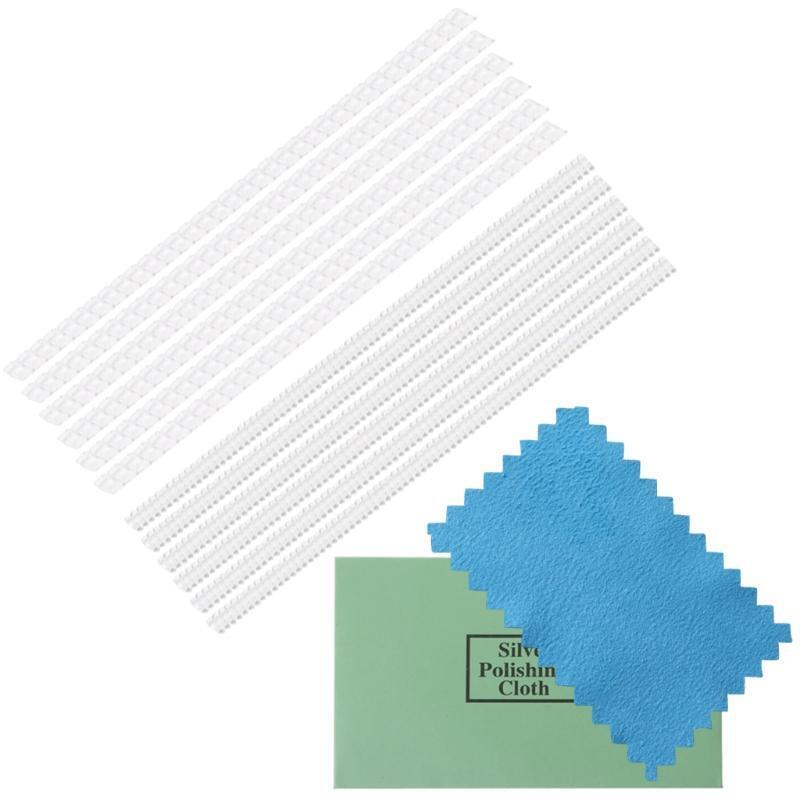 Ring Size Adjuster for Loose Rings 2 Sizes12 Pack with Jewelry Polishing Cloth