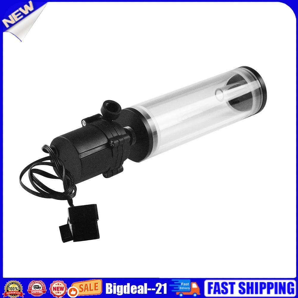 G1/4 Thread XHC8+160mm Cylinder Water Tank Water Pump for CPU Water Cooling