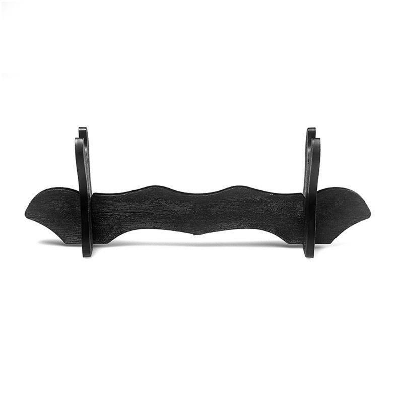 Black Sword Stand Portable Single Horizontal Plastic Display Stand Gift for Teen