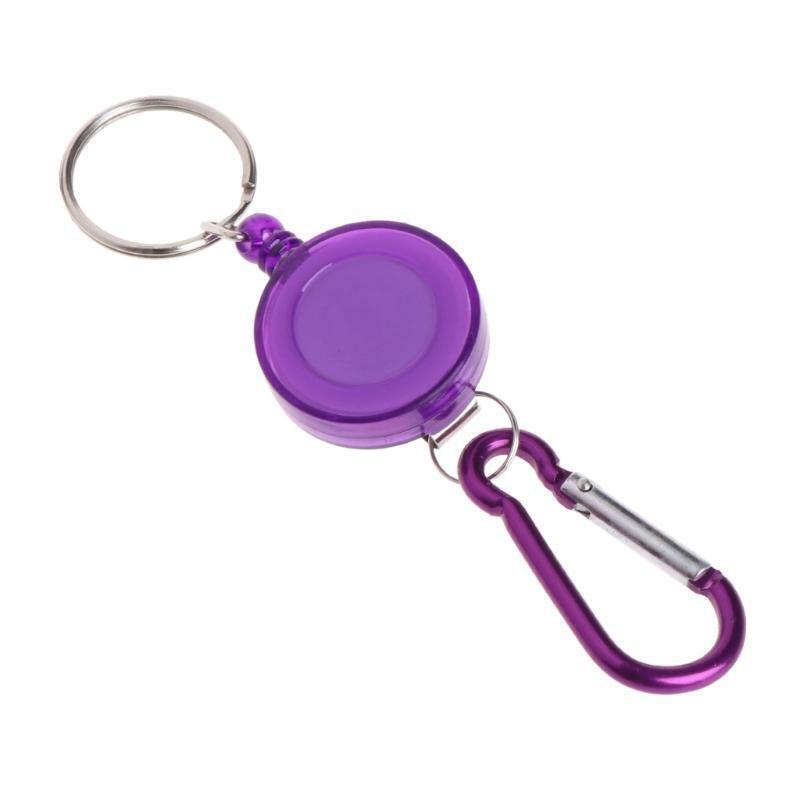 Fly Fishing Tool Zinger Retractor Retractable Reel Holder Key Chain Nylon Cord