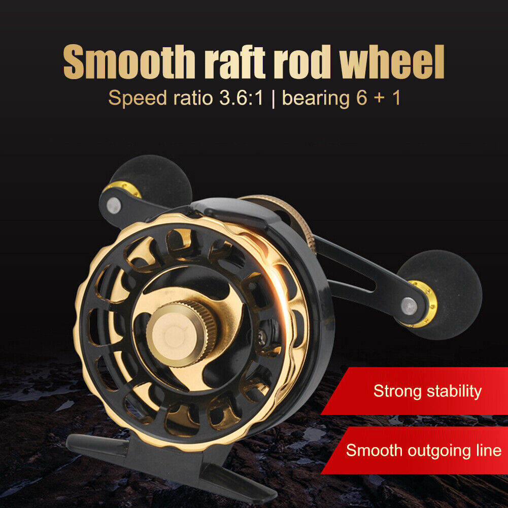 3.6/1 6+1 Bearing Metal Winter Ice Fishing Reels Raft Fishing Reel (Right)