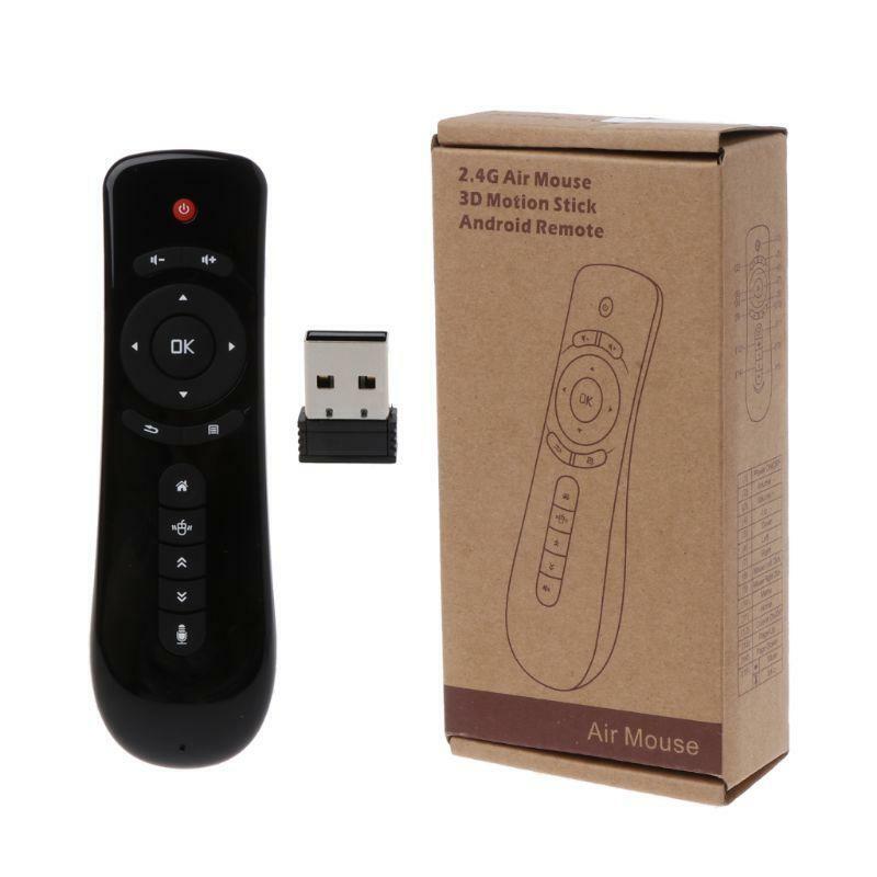 2.4GHz Fly Air Mouse T2 Remote Control Wireless With Microphone Mic Voice Search
