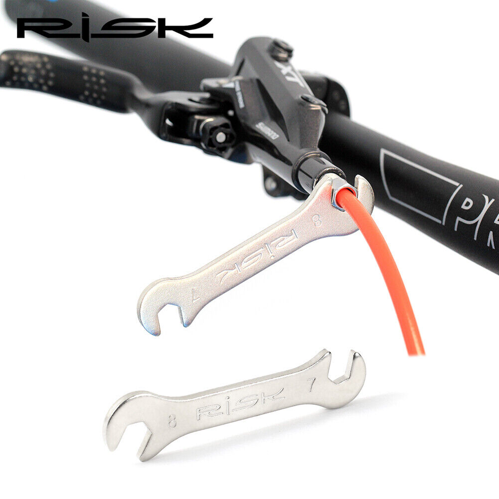 RISK 7-8mm MTB Bike Hydraulic Oil Disc Brake Oil Pipe Locking Screw Wrench