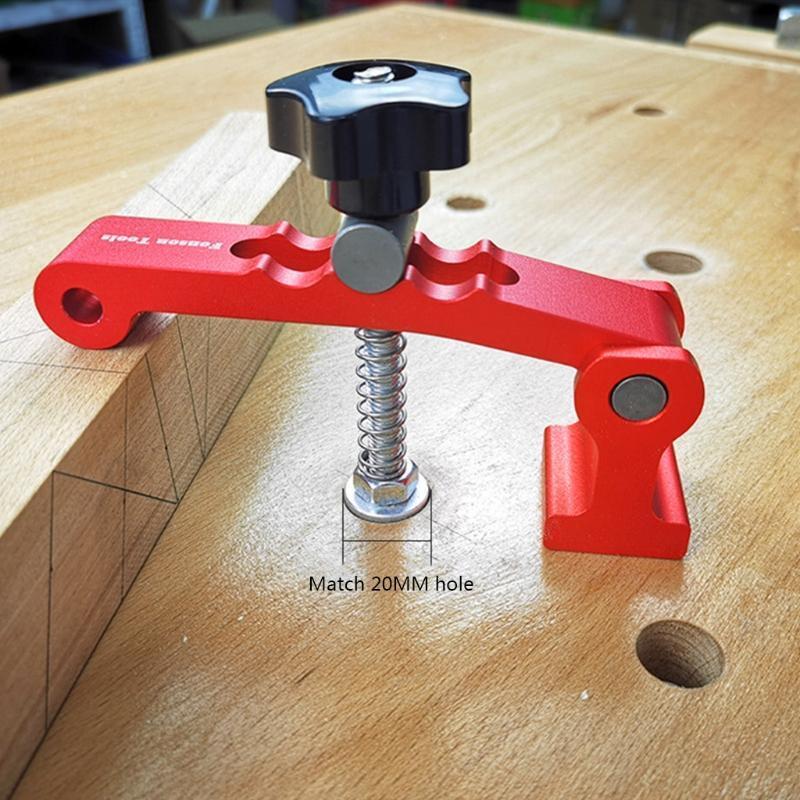 Woodworking Portable T Track Hold Down Clamp Aluminum Alloy T-Slot Track Stopper