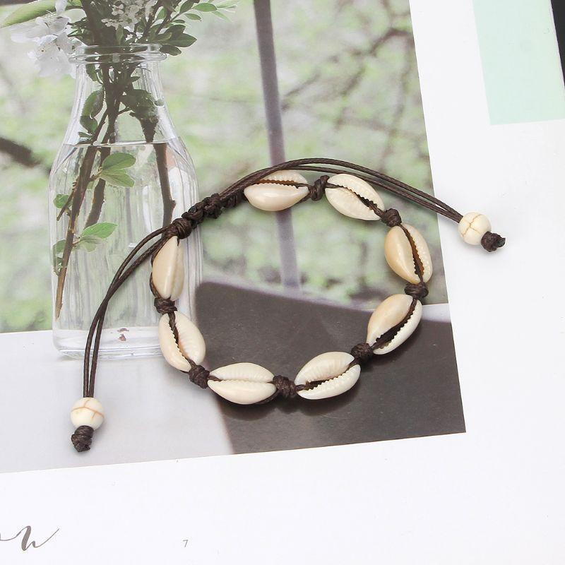 Handmade Beach Seashell Bracelet Natural Cowrie Shell Bracelets Jewelry Charms