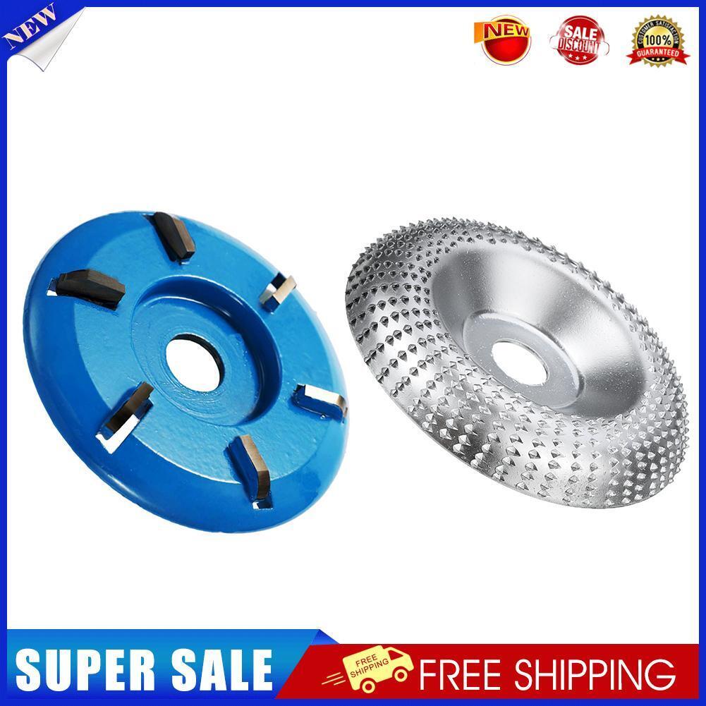 2pcs Angle Grinding Disc 6 Teeth Wood Carving Disc Woodworking Sanding Tool