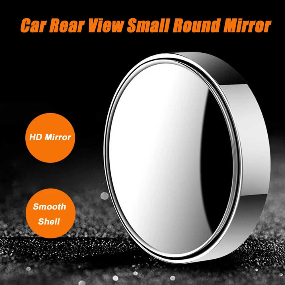 2pcs Round Car HD Wide Angle Auto Rear View Auxiliary Blind Spot Mirror
