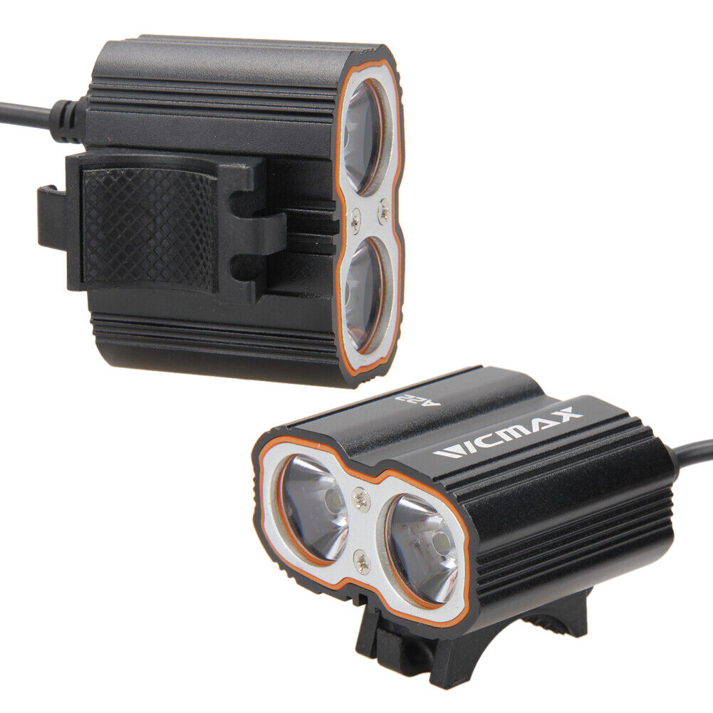 Waterproof Front Lamp 6000LM 2x CREE XM-L T6 USB LED Bike Bicycle Light