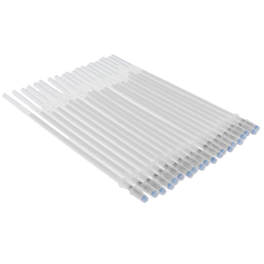 20 Pieces 1mm Colorful Glitter  Pen Refills for Drawing White