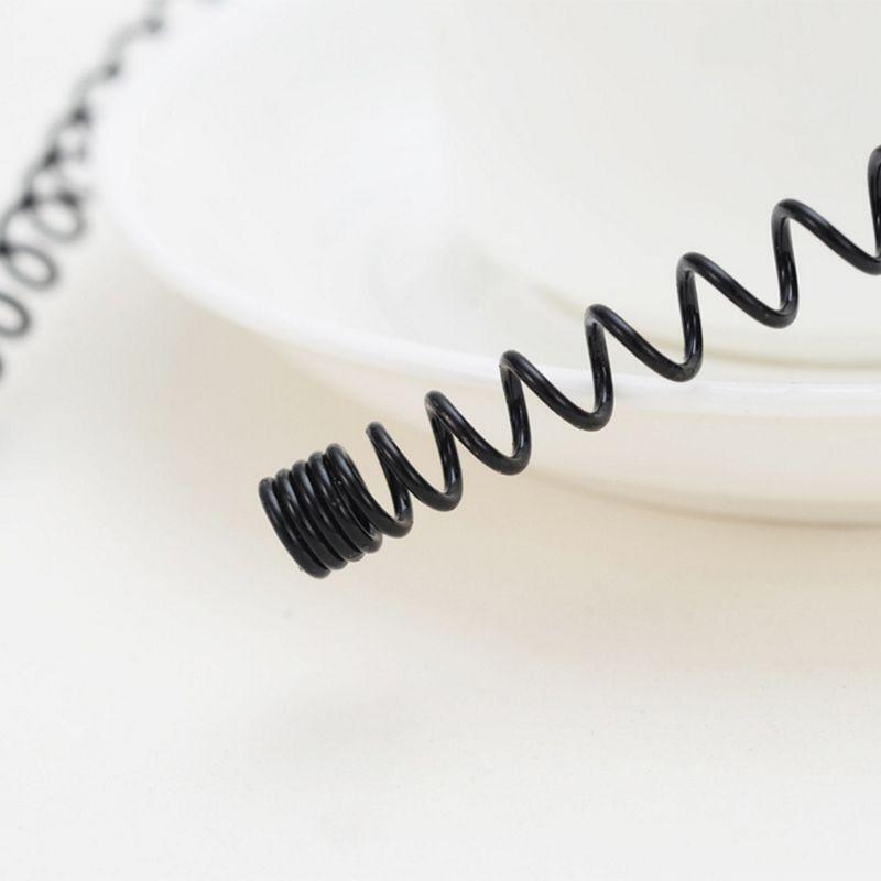 Practical Spring Headband Invisible Men Women Tiara Metal Black Hair Band Hoop