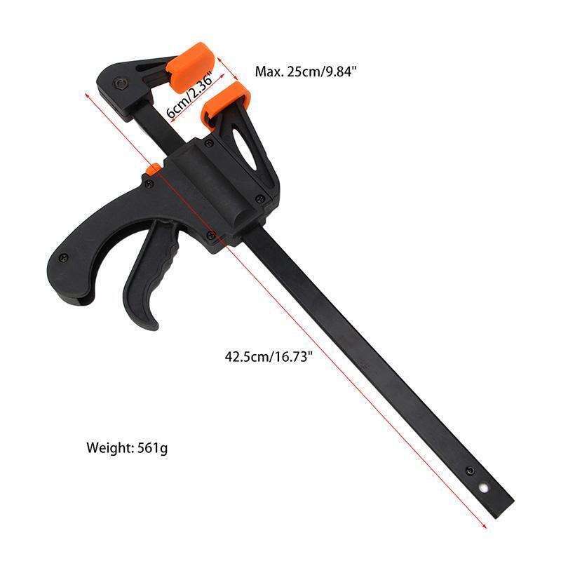 10 Inch Wood-Working Bar Clamp Quick Ratchet Release Speed Squeeze DIY Hand Tool