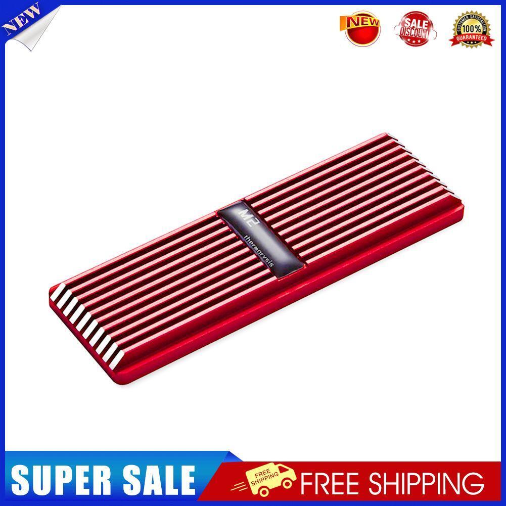 SSD Heatsink Radiator Cooler M.2 2280 NVME Heat Dissipation Pads (Red)