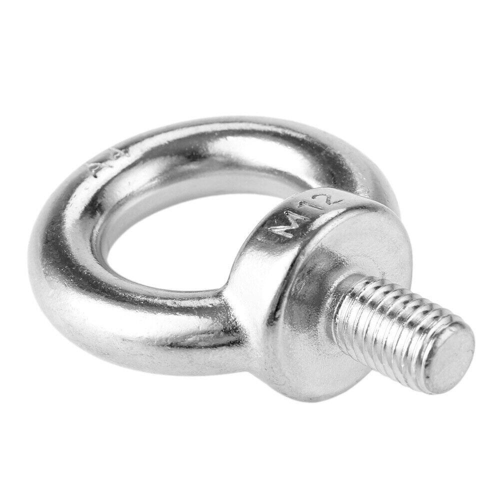 Marine Grade Stainless Steel Lifting Eye Bolts Screws Eyebolts M12 for mining