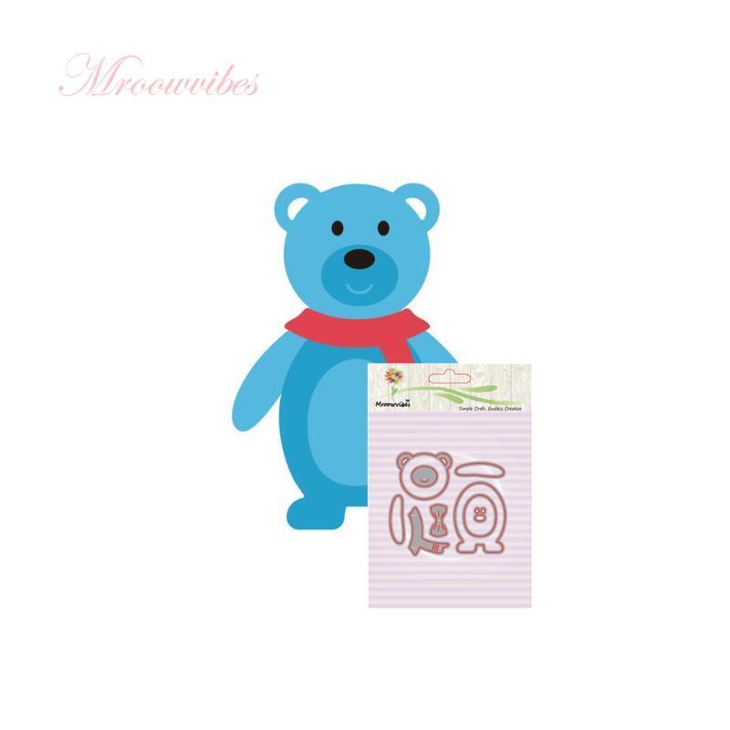 Bear Cutting Dies Stencils Scrapbook Album Paper Embossing DIY Craft Christmas